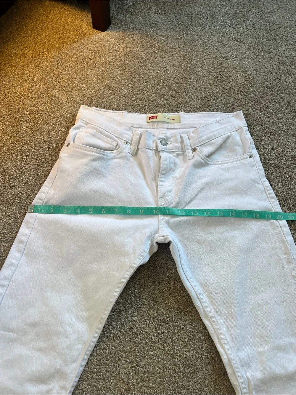 Levi’s 511 Slim tagged 16reg W28L28 See Photos for Actual Fit EUC Bright White